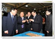 中國紡織工業(yè)聯(lián)合會王天凱會長、高勇副會長、徐文英副會長視察同和公司，并與崔桂生董事長親切交流